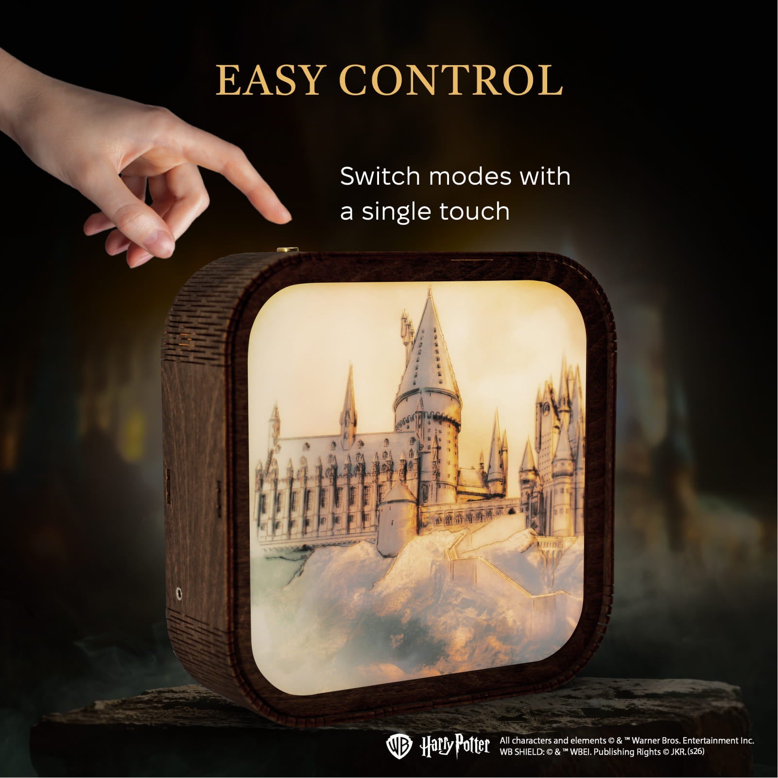 Wooden Acrylic Harry Potter Night Light - Hogwarts Castle by Enjoy The Wood