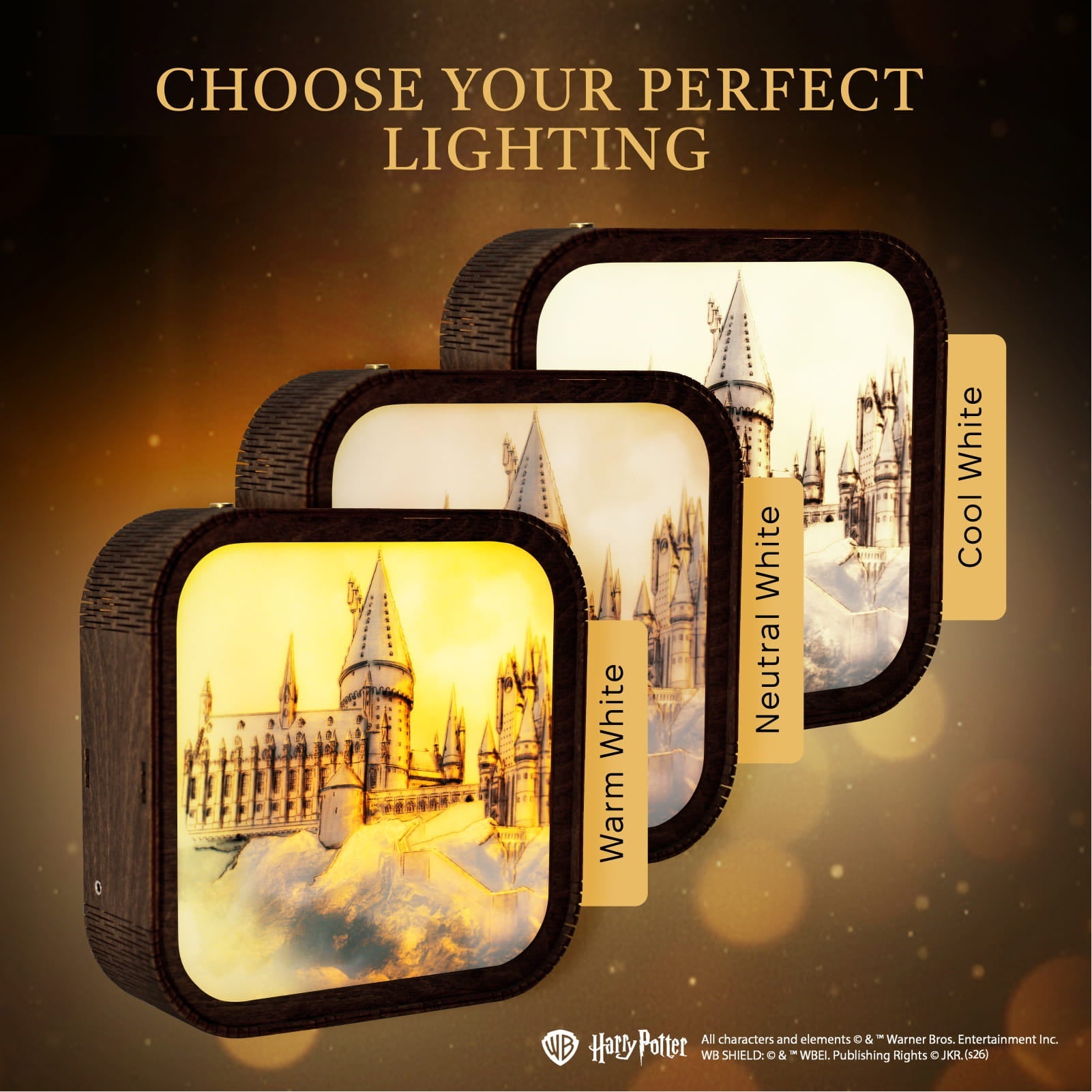 Wooden Acrylic Harry Potter Night Light - Hogwarts Castle by Enjoy The Wood