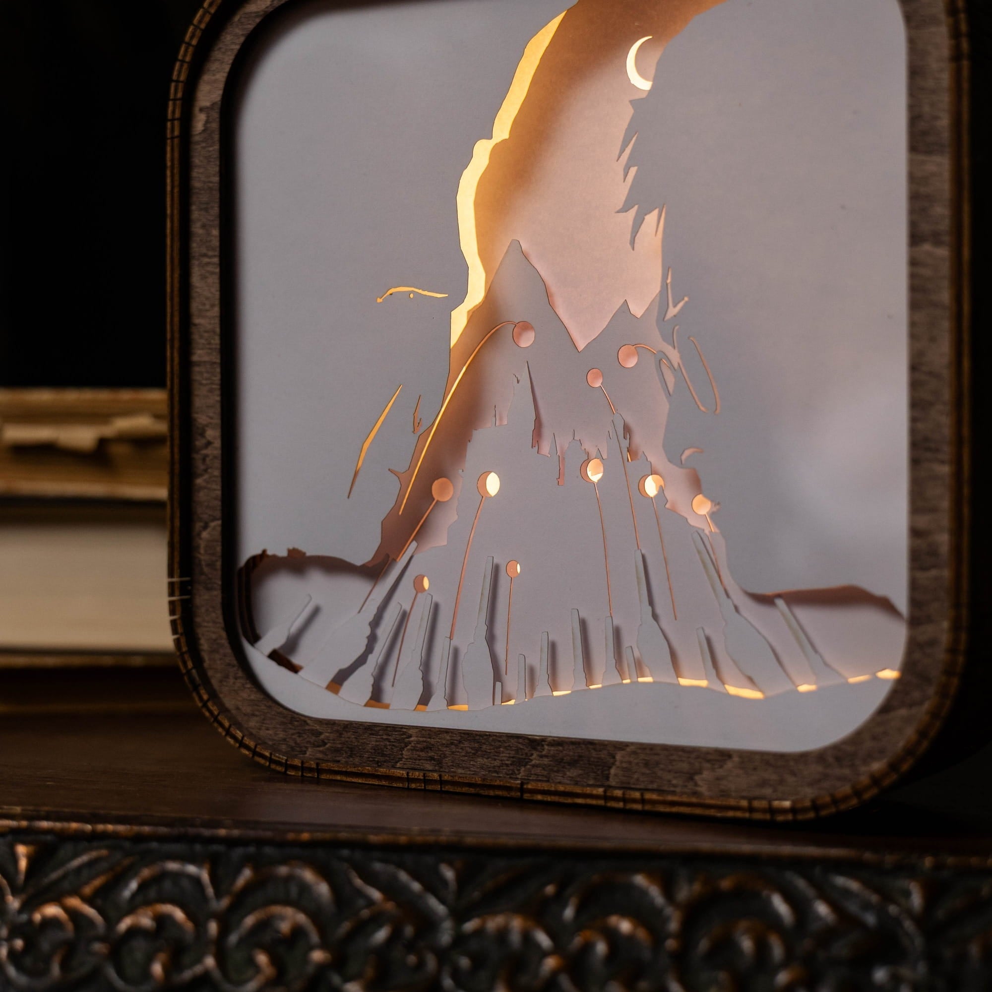 Wooden Harry Potter Night Light - Light vs Darkness by Enjoy The Wood
