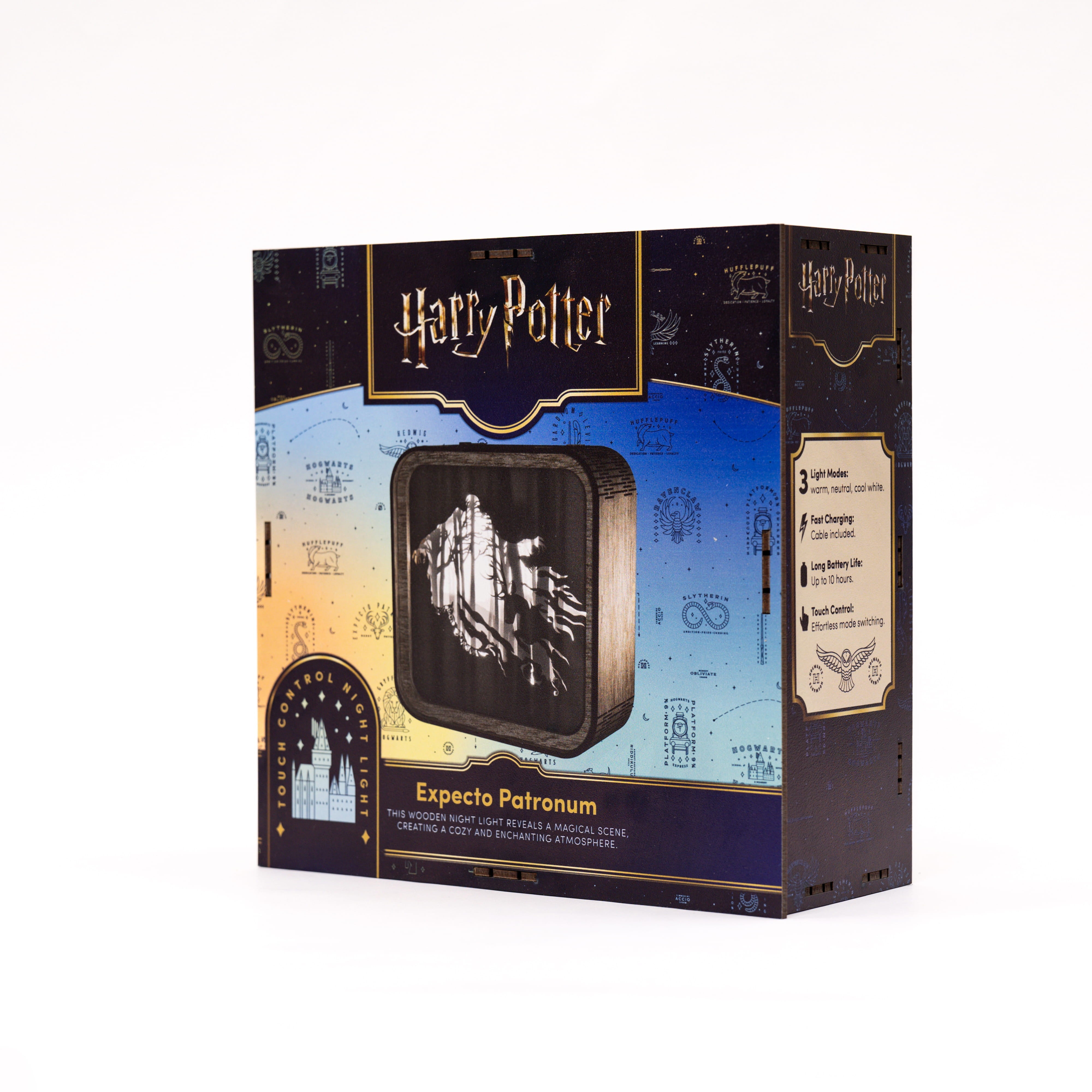 Wooden Paper Night Light - Expecto Patronum by Enjoy The Wood