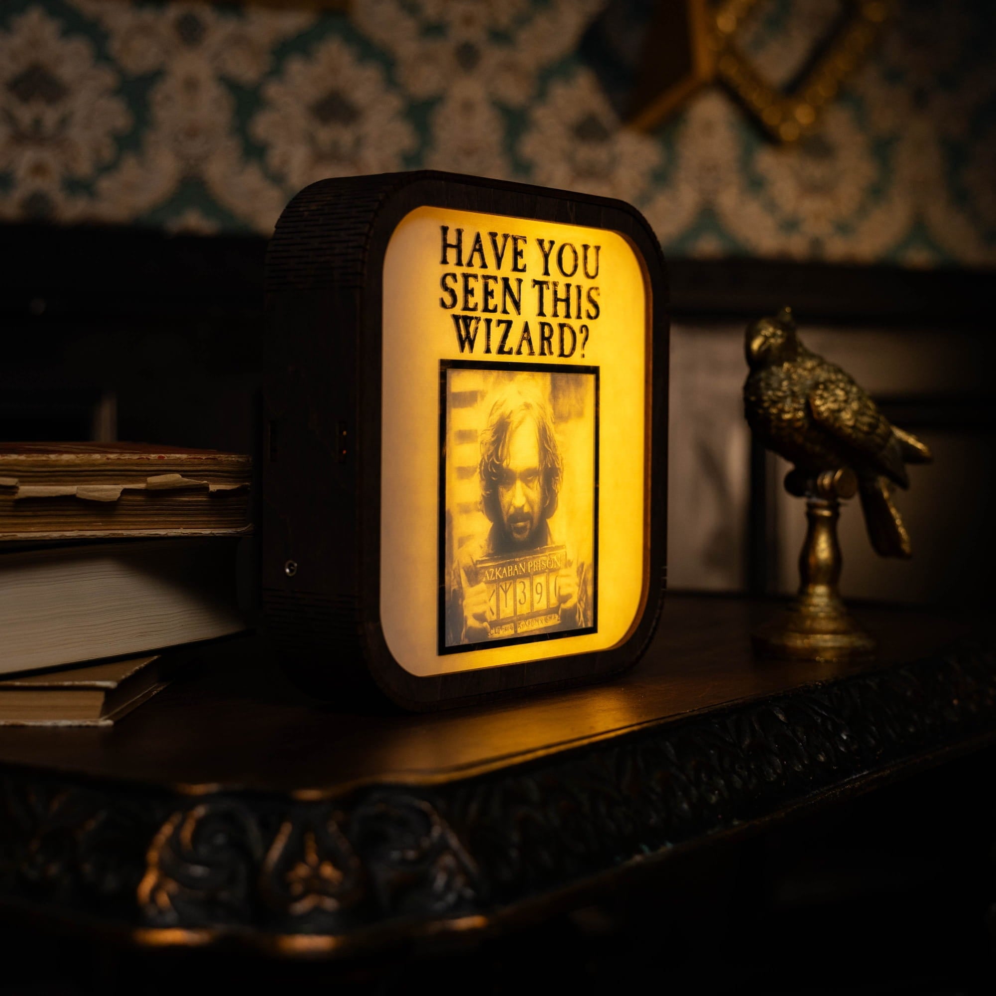Wooden Acrylic Harry Potter Night Light - Azkaban Prisoner by Enjoy The Wood