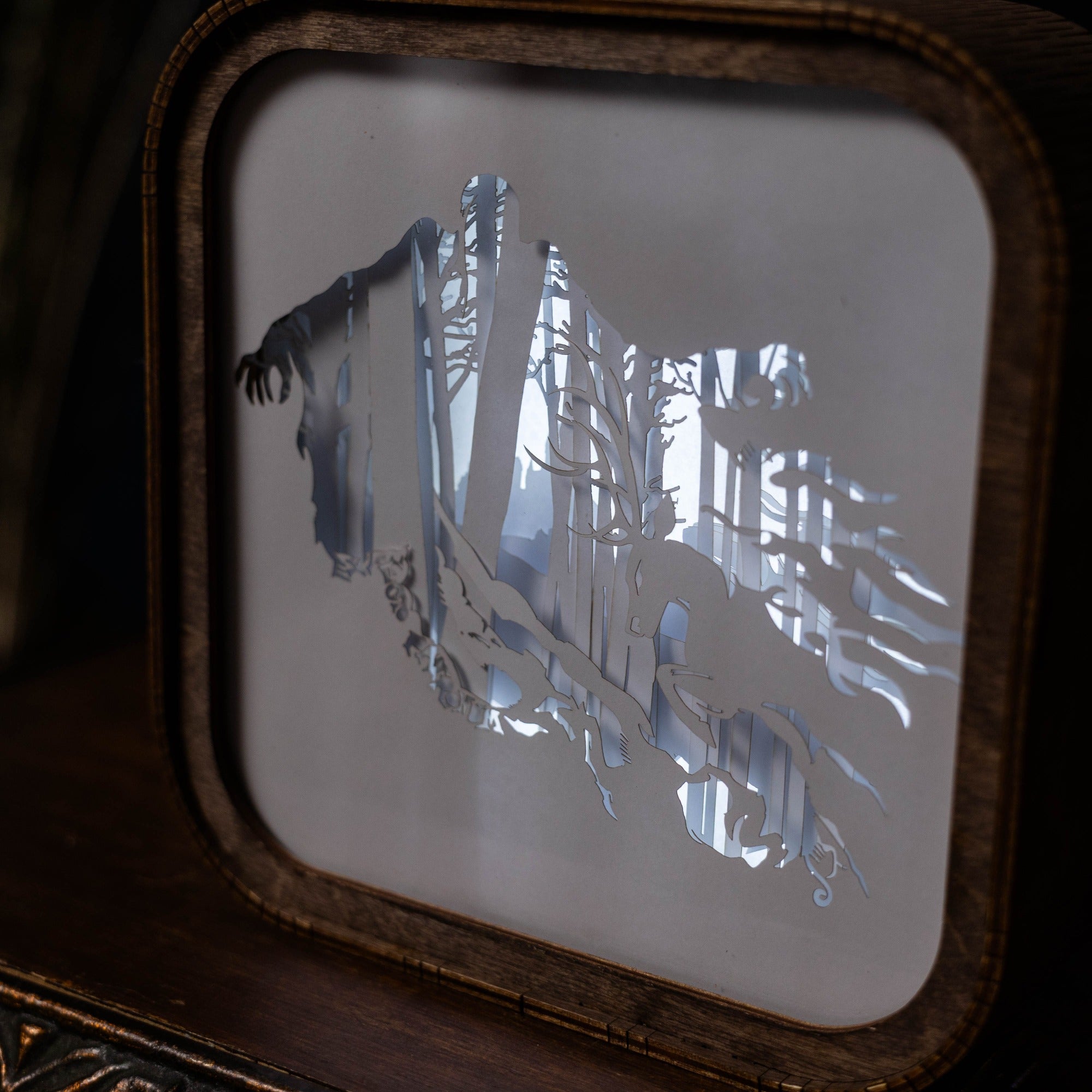 Wooden Harry Potter Night Light - Expecto Patronum by Enjoy The Wood