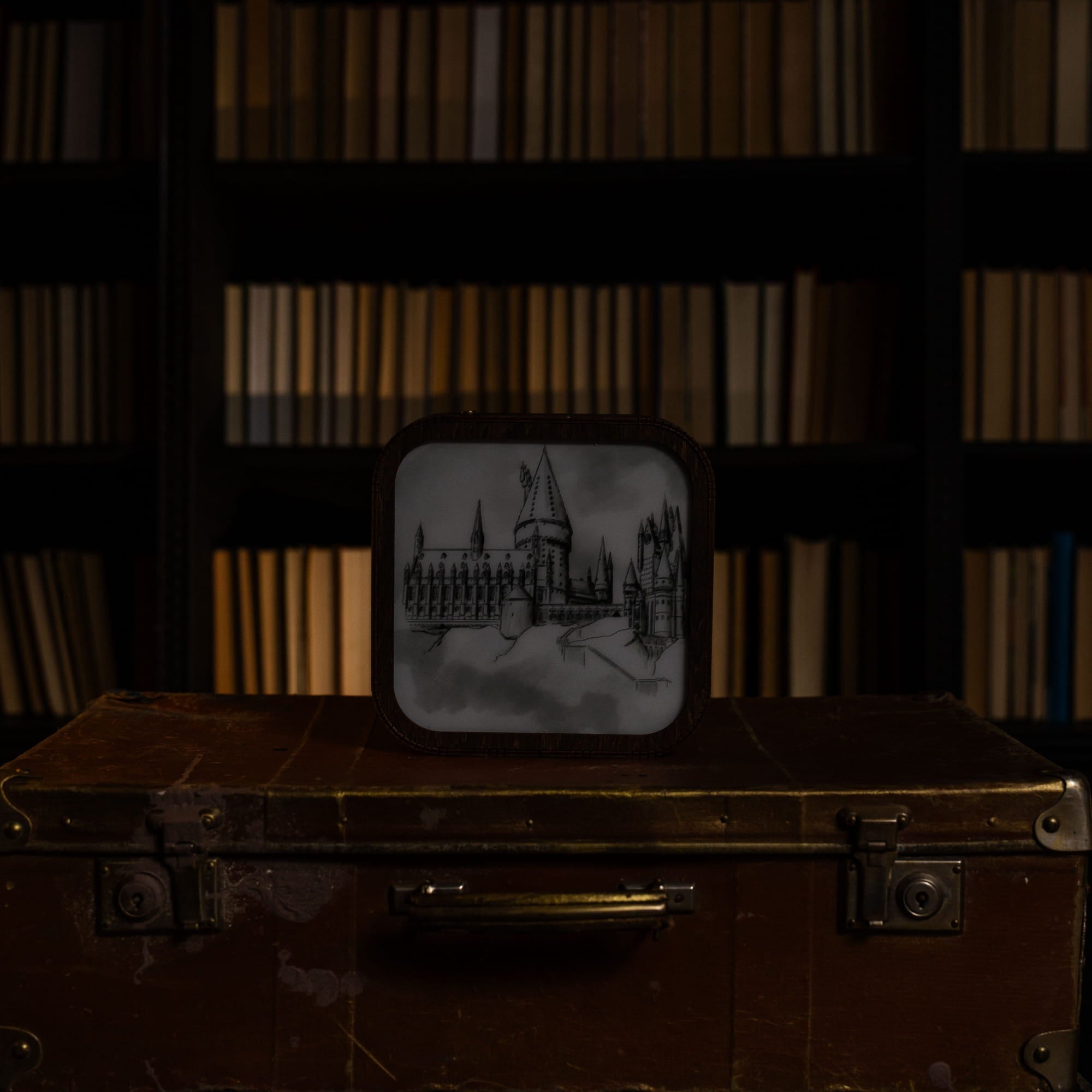 Wooden Acrylic Harry Potter Night Light - Hogwarts Castle by Enjoy The Wood