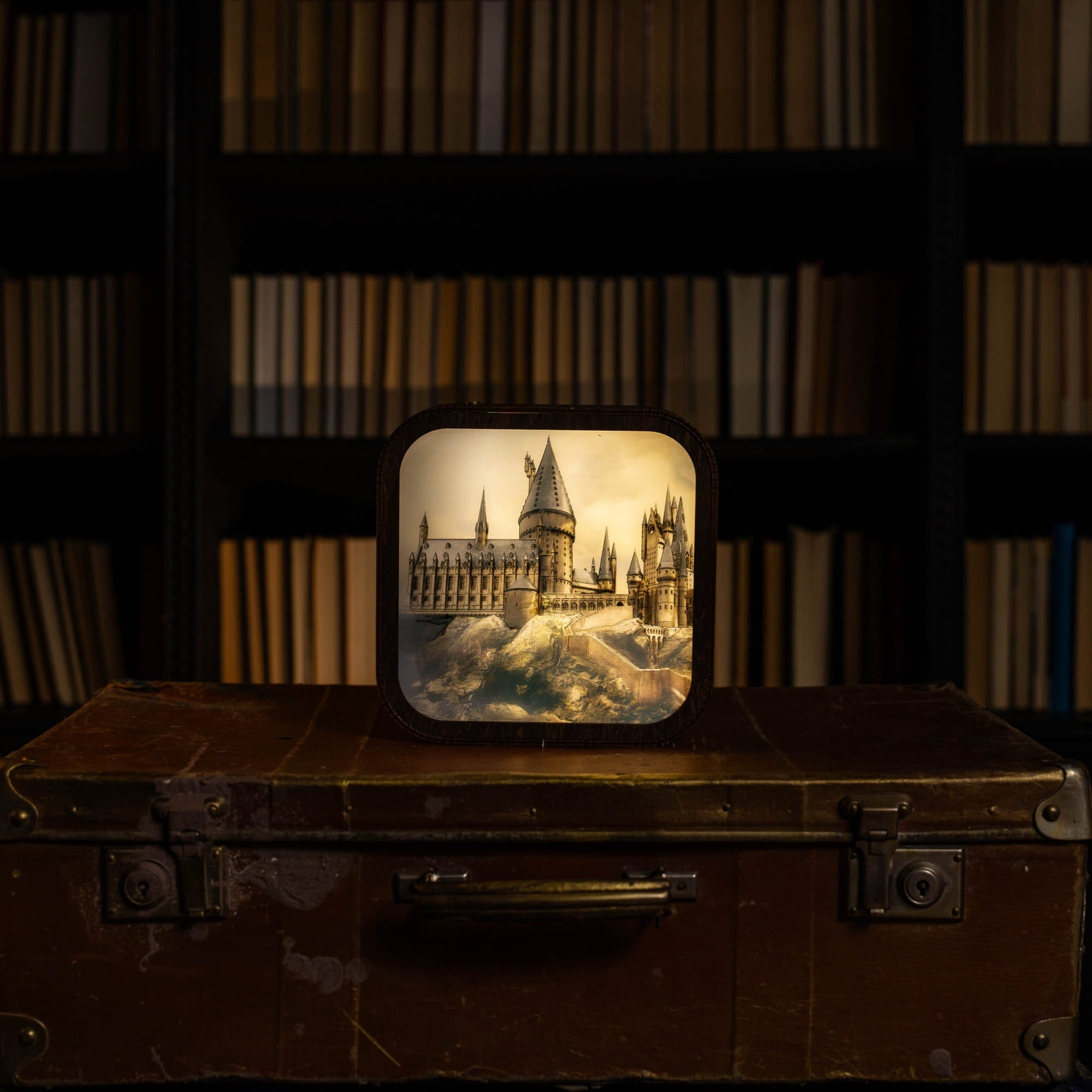 Wooden Acrylic Harry Potter Night Light - Hogwarts Castle by Enjoy The Wood