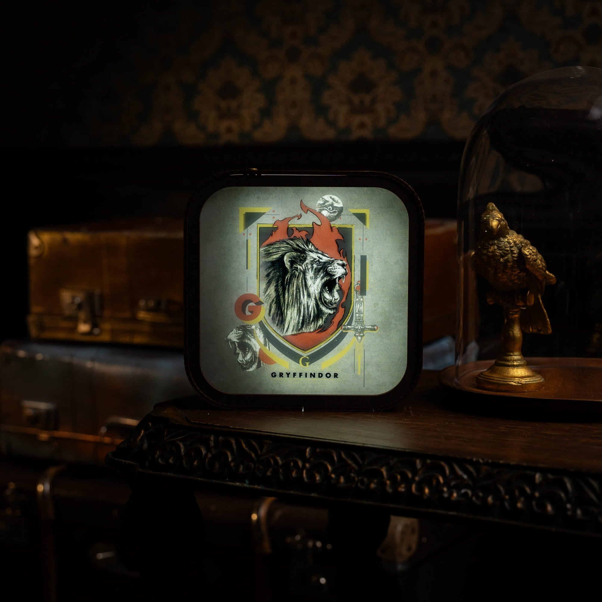 Wooden Acrylic Harry Potter Night Light - Lion of Gryffindor by Enjoy The Wood