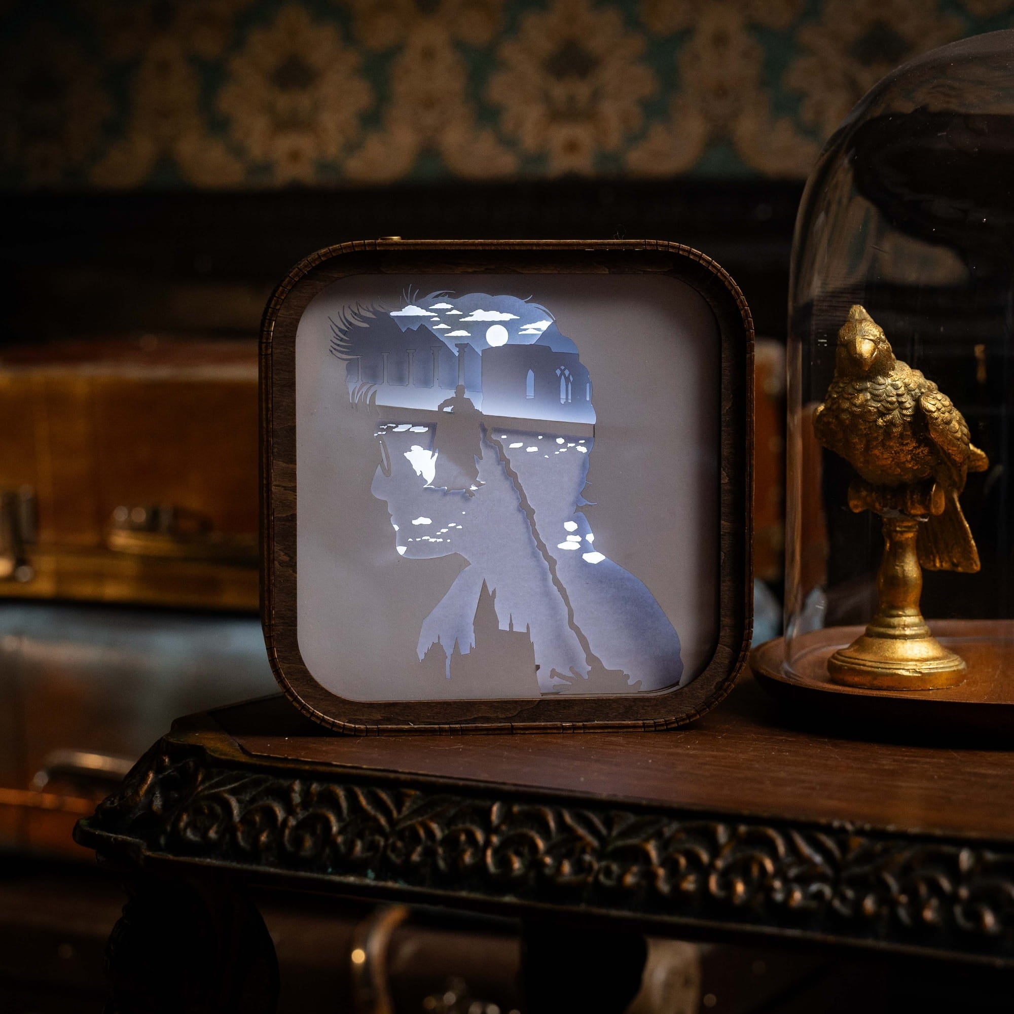 3D Wooden Harry Potter Night Light - The Final Battle
