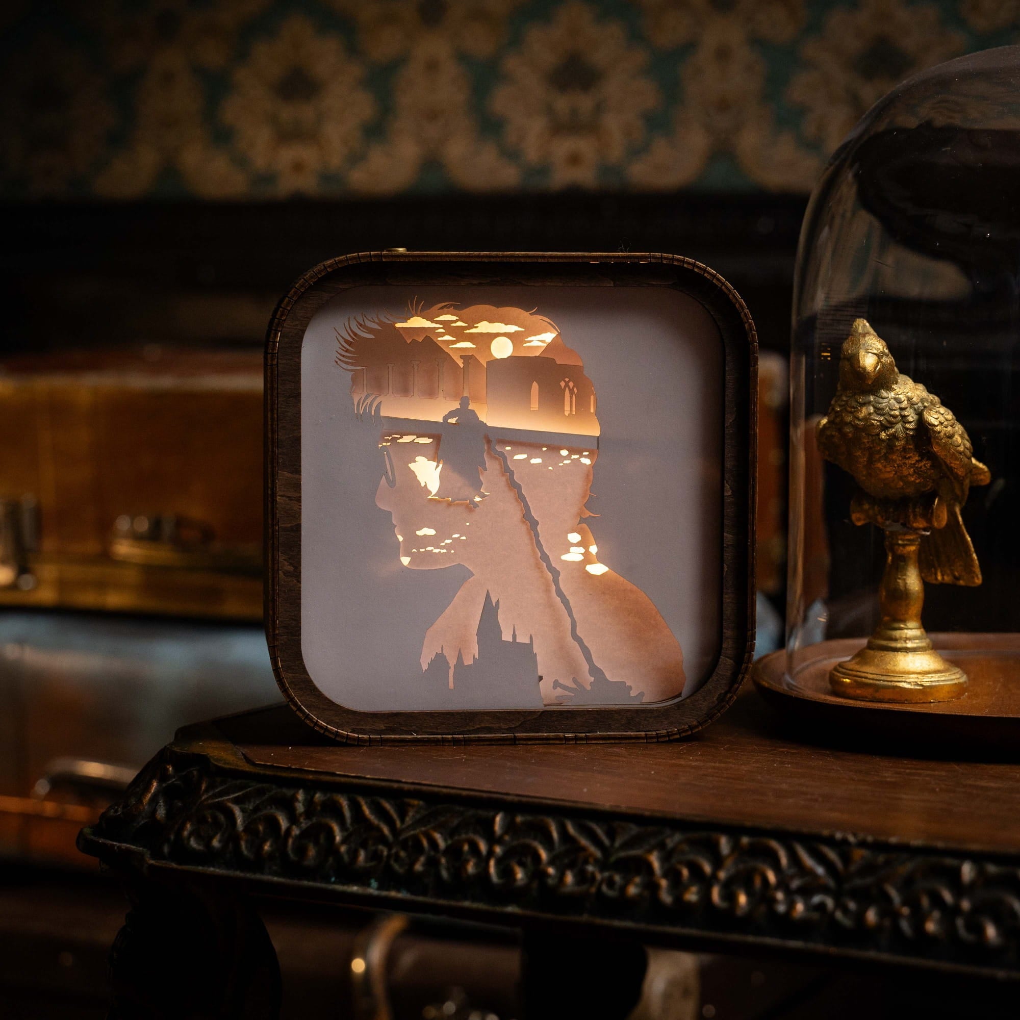 3D Wooden Harry Potter Night Light - The Final Battle
