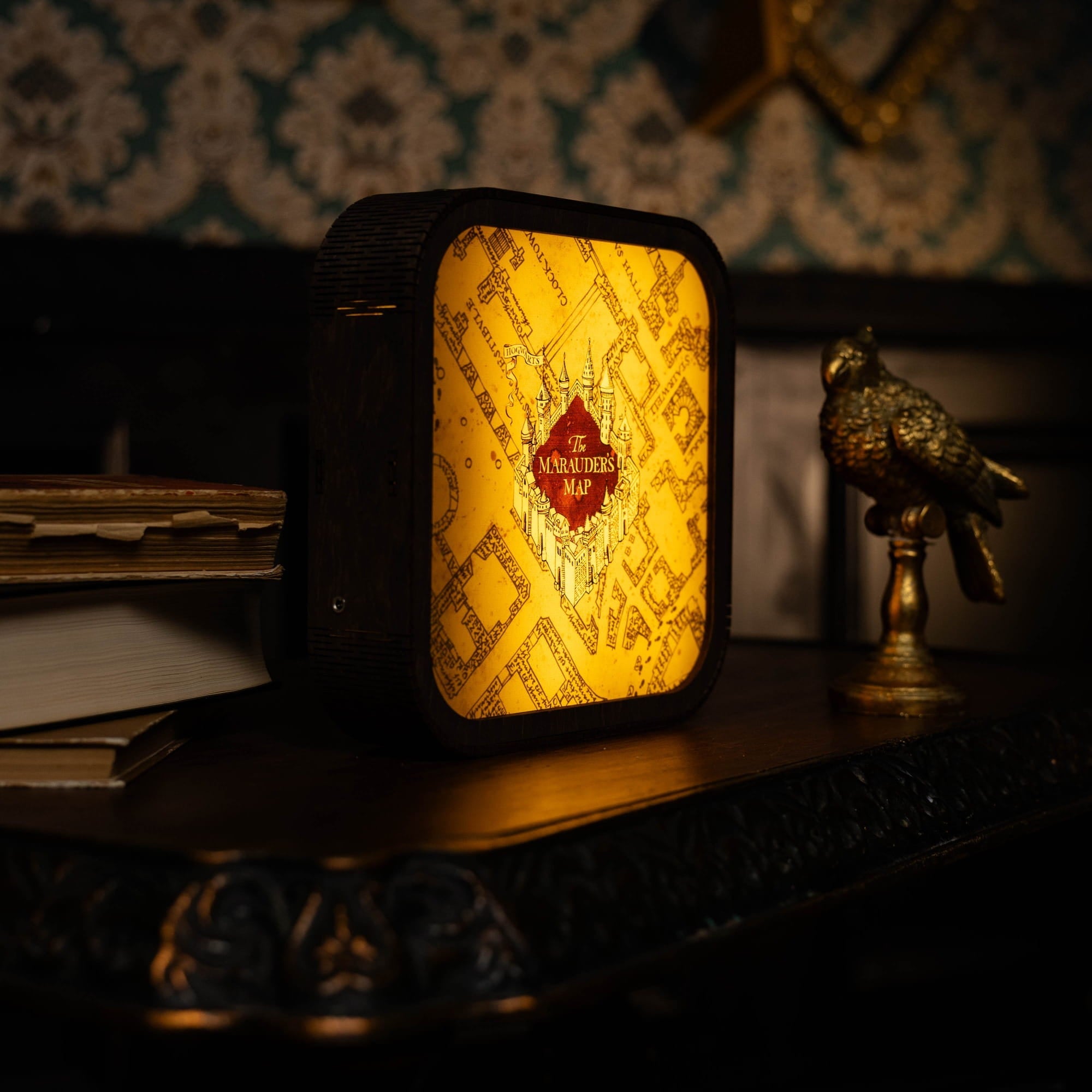 Wooden Acrylic Harry Potter Night Light - The Marauder’s Map by Enjoy The Wood