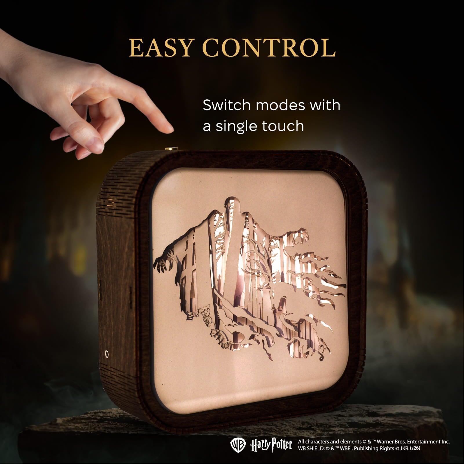 Wooden Paper Night Light - Expecto Patronum by Enjoy The Wood