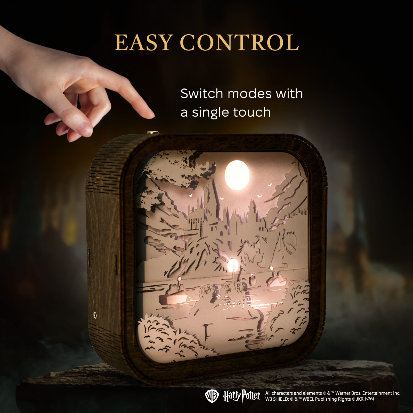 Wooden Paper Night Light - Journey to Hogwarts by Enjoy The Wood