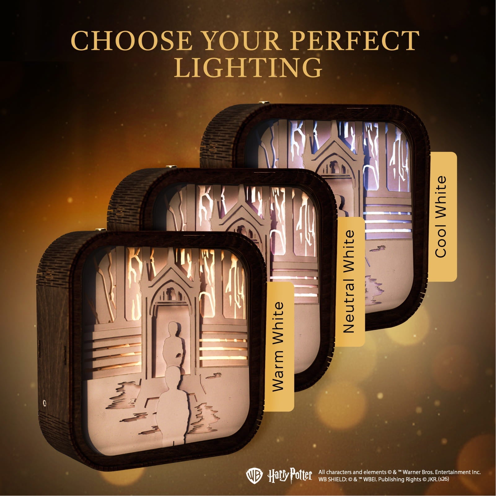 Wooden Paper Night Light - The Mirror of Erised by Enjoy The Wood