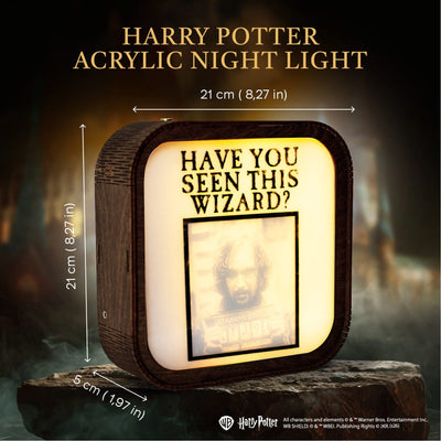 Wooden Acrylic Harry Potter Night Light - Azkaban Prisoner by Enjoy The Wood 