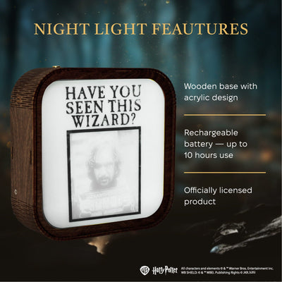 Wooden Acrylic Harry Potter Night Light - Azkaban Prisoner by Enjoy The Wood 