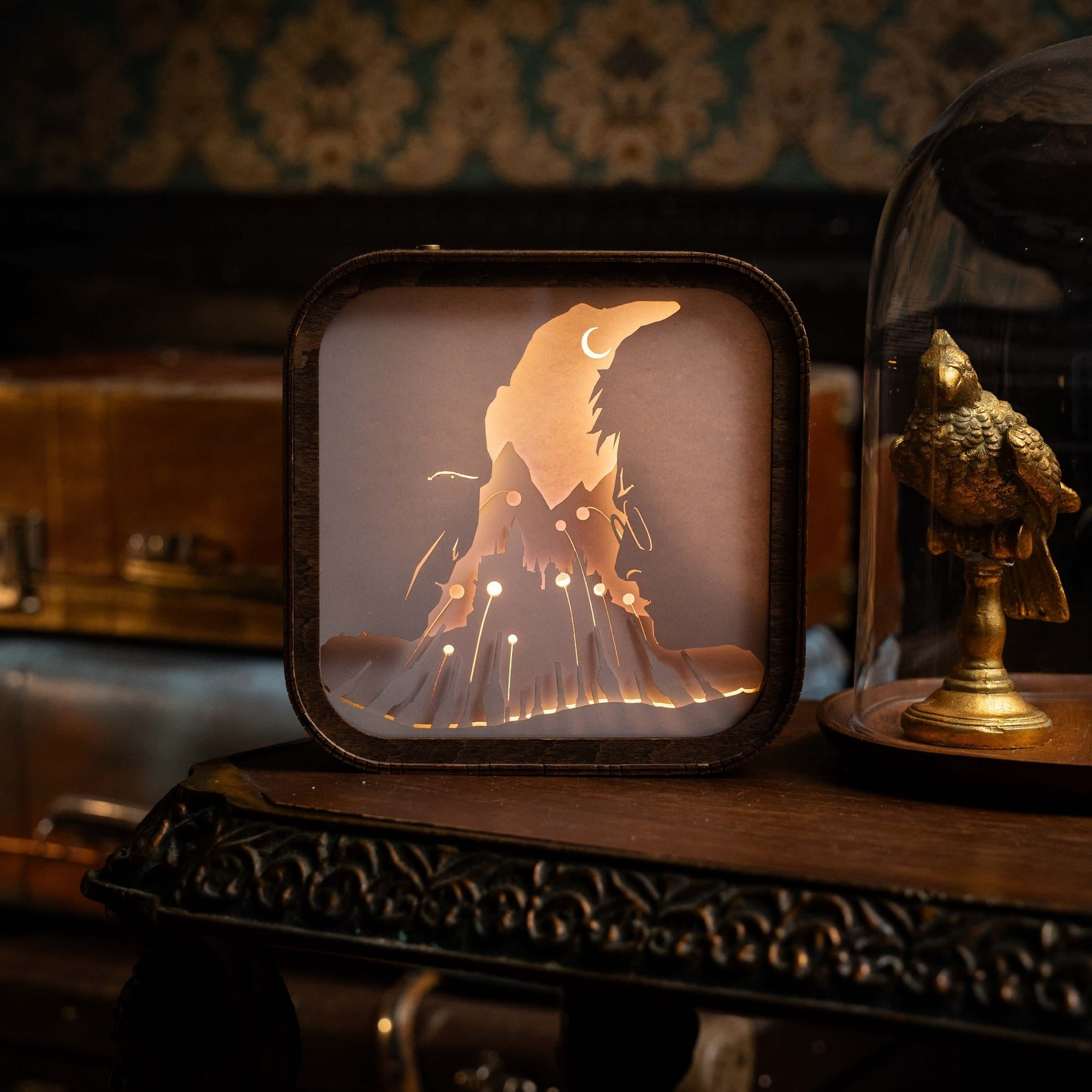 Wooden Harry Potter Night Light - Light vs Darkness by Enjoy The Wood 