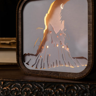 Wooden Harry Potter Night Light - Light vs Darkness by Enjoy The Wood 