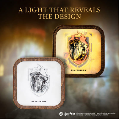 Wooden Acrylic Harry Potter Night Light - Lion of Gryffindor by Enjoy The Wood 