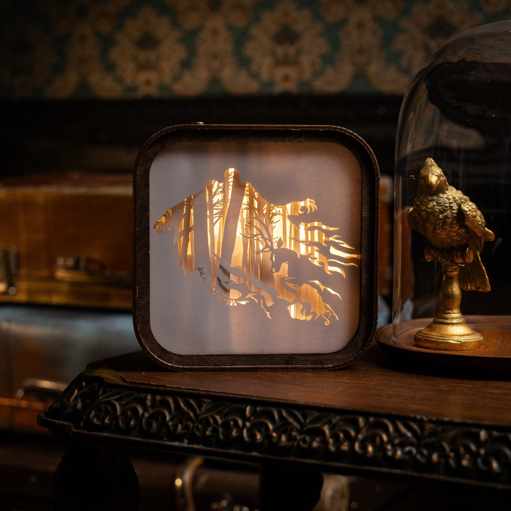 Wooden Harry Potter Night Light - Expecto Patronum by Enjoy The Wood 