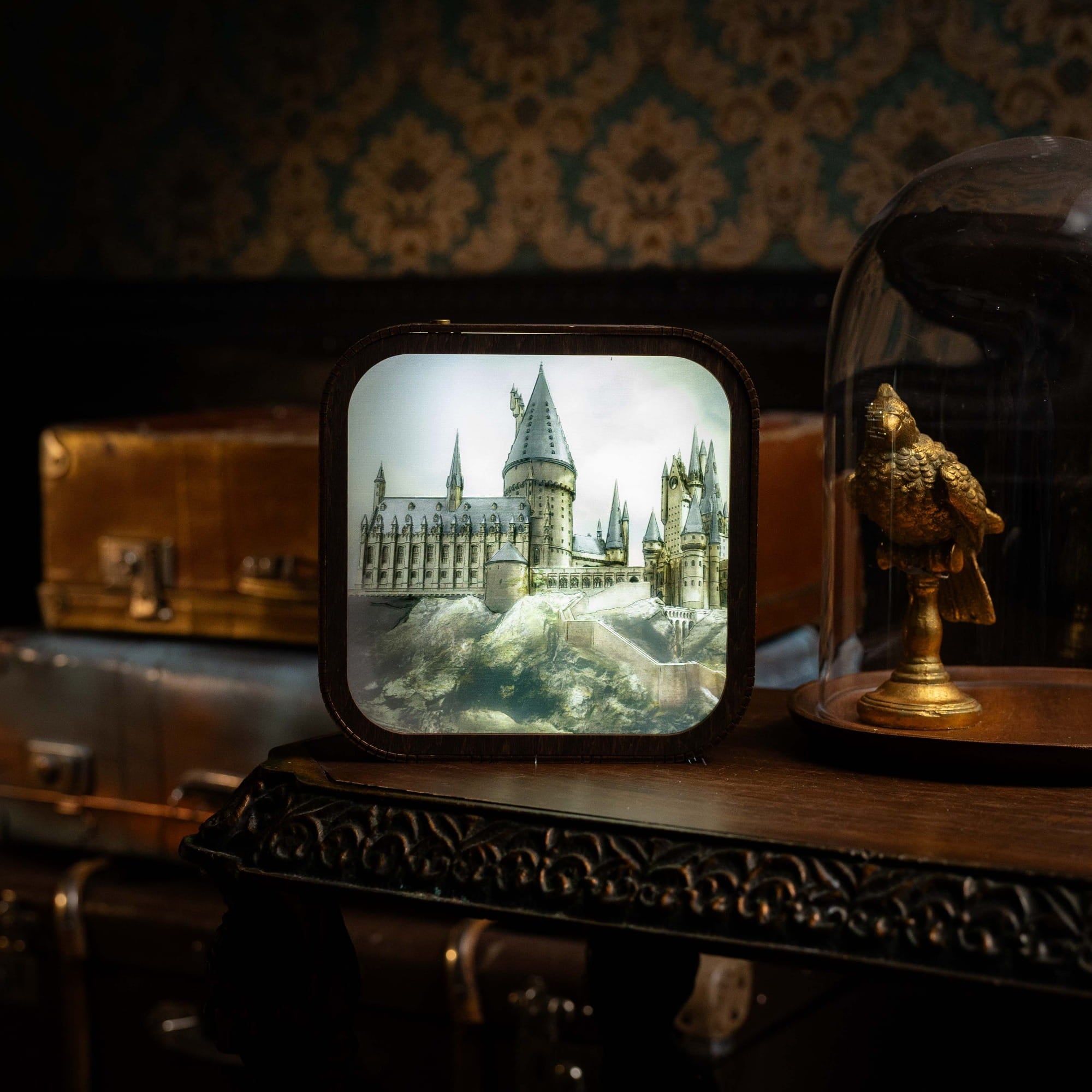 Wooden Acrylic Harry Potter Night Light - Hogwarts Castle by Enjoy The Wood 