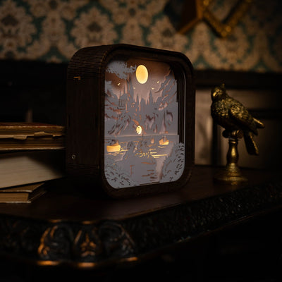 Wooden Harry Potter Night Light - Journey to Hogwarts by Enjoy The Wood 