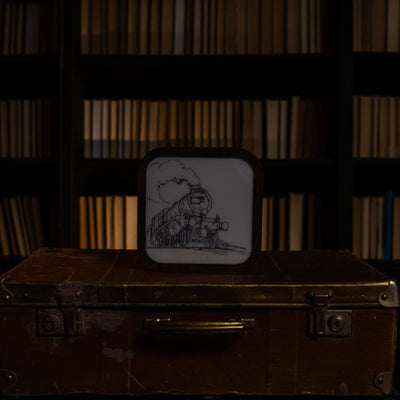 Wooden Acrylic Harry Potter Night Light - Hogwarts Express by Enjoy The Wood 