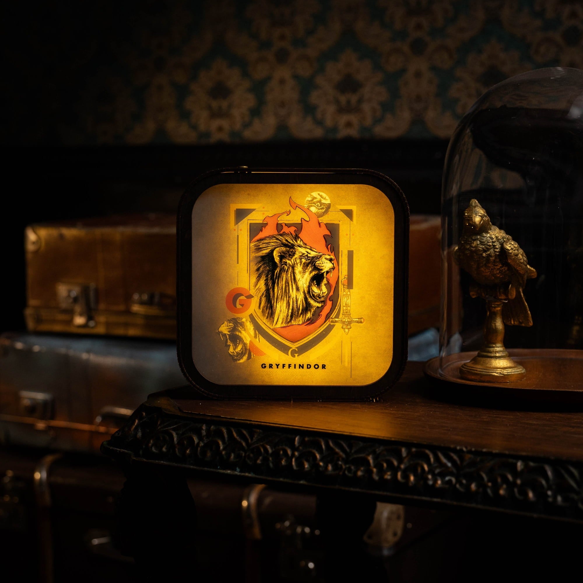Wooden Acrylic Harry Potter Night Light - Lion of Gryffindor by Enjoy The Wood 
