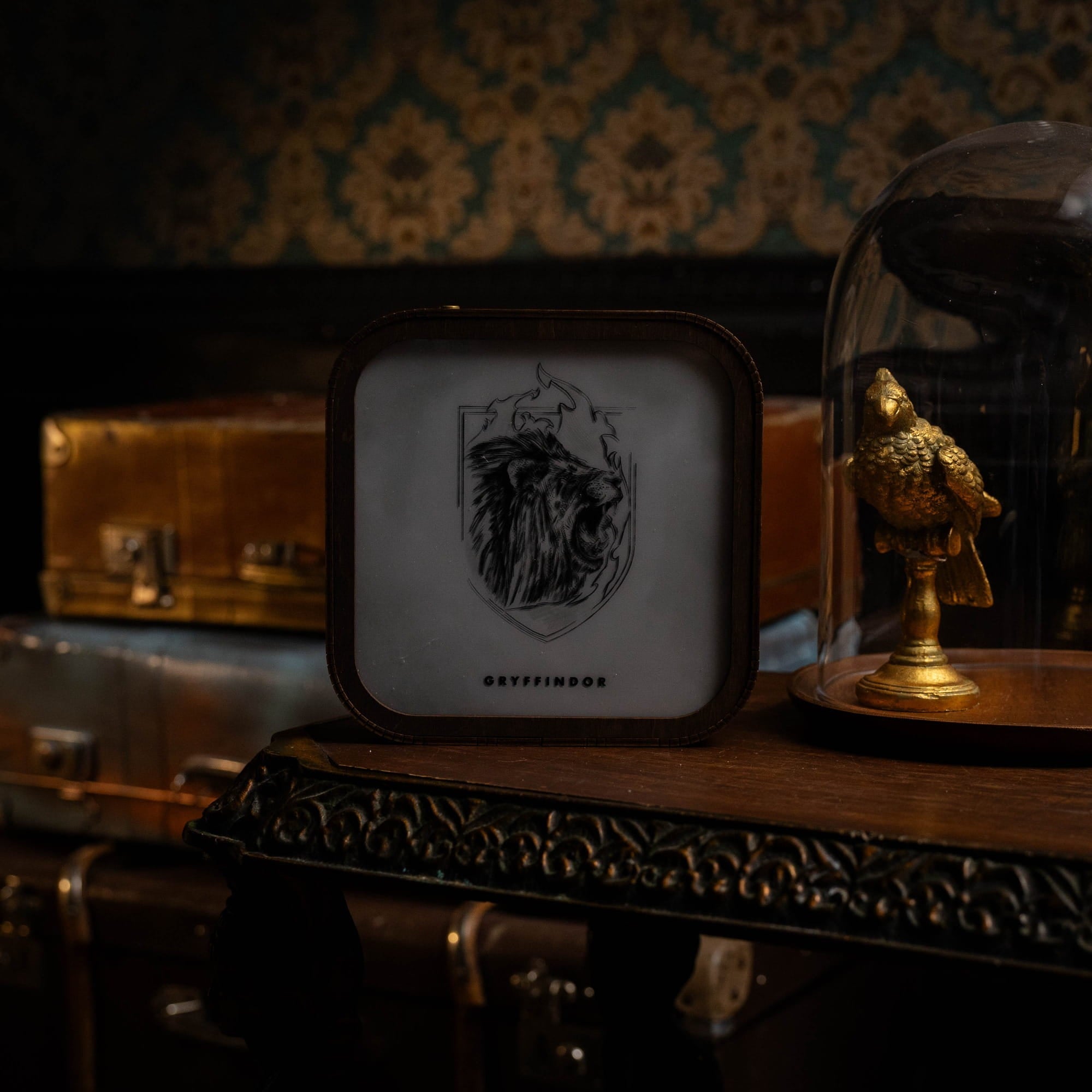 Wooden Acrylic Harry Potter Night Light - Lion of Gryffindor by Enjoy The Wood 
