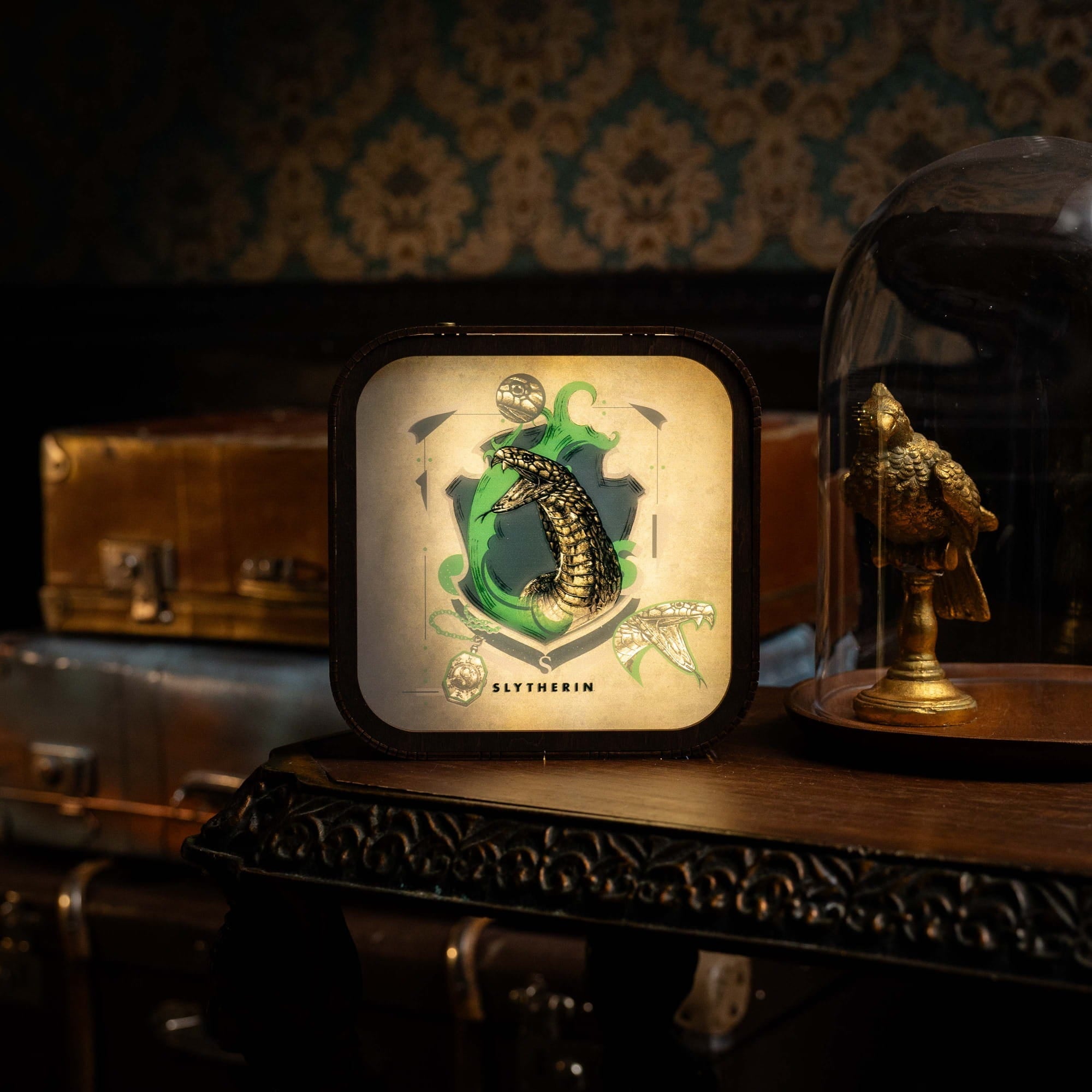 Wooden Acrylic Harry Potter Night Light - Serpent of Slytherin by Enjoy The Wood 