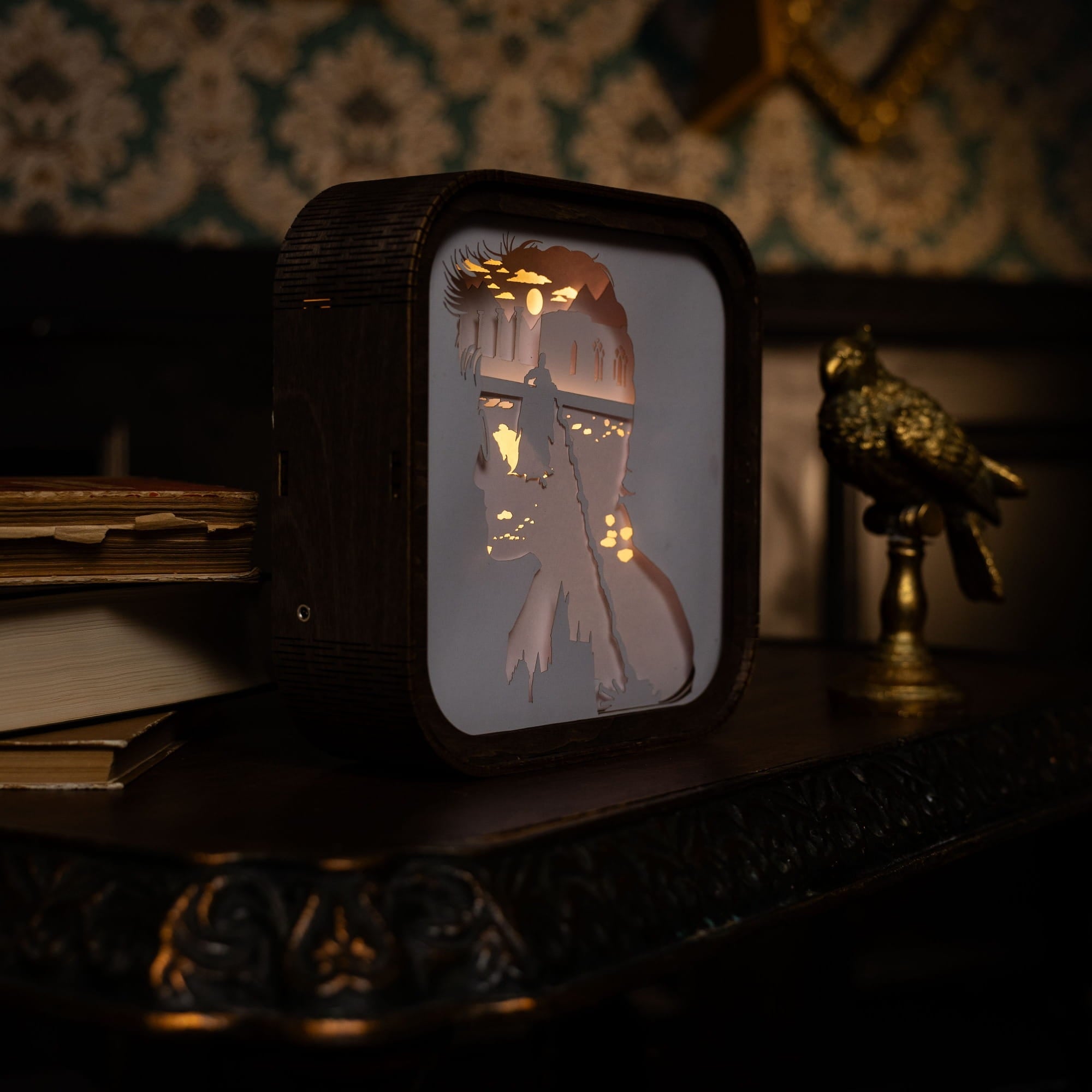 3D Wooden Harry Potter Night Light - The Final Battle