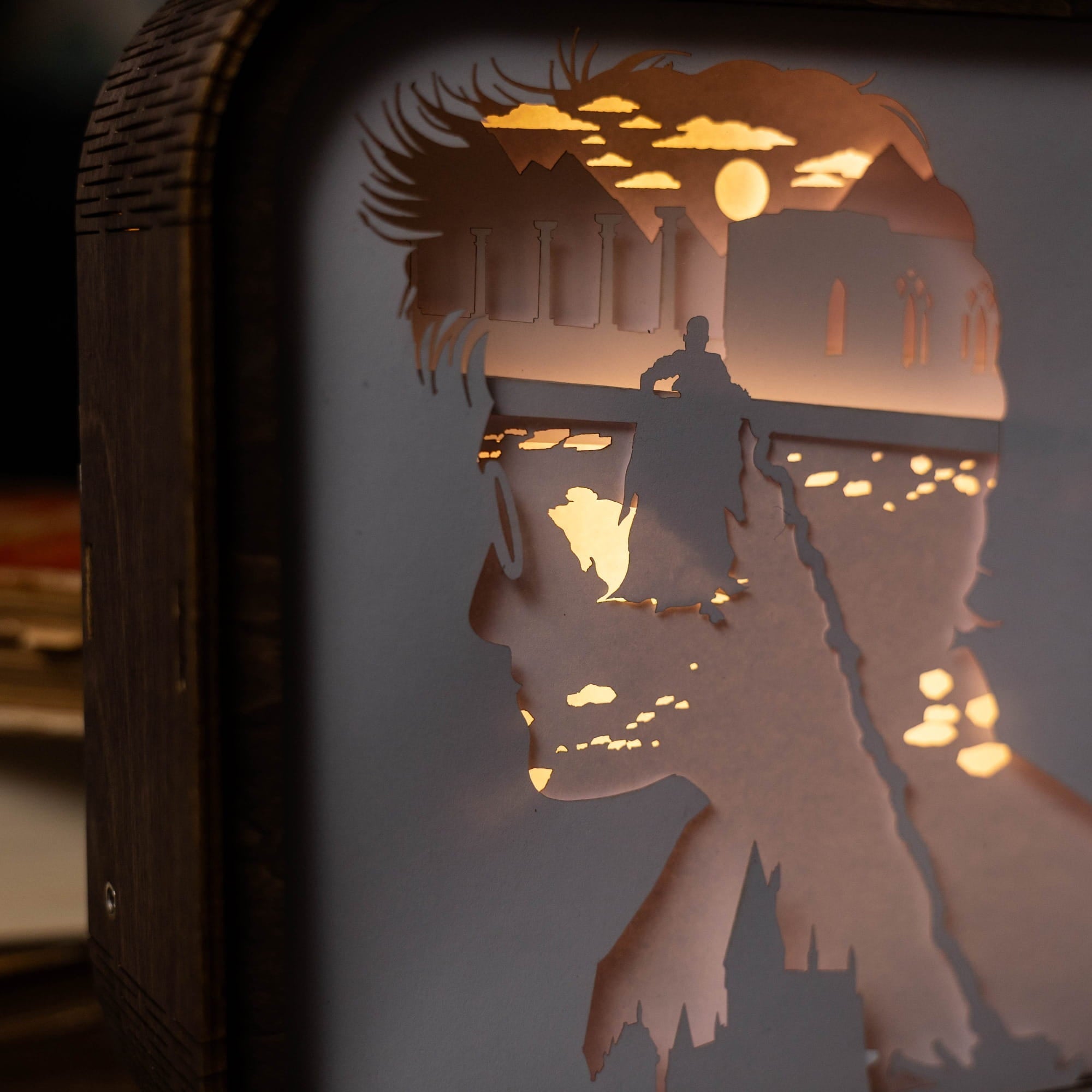 3D Wooden Harry Potter Night Light - The Final Battle
