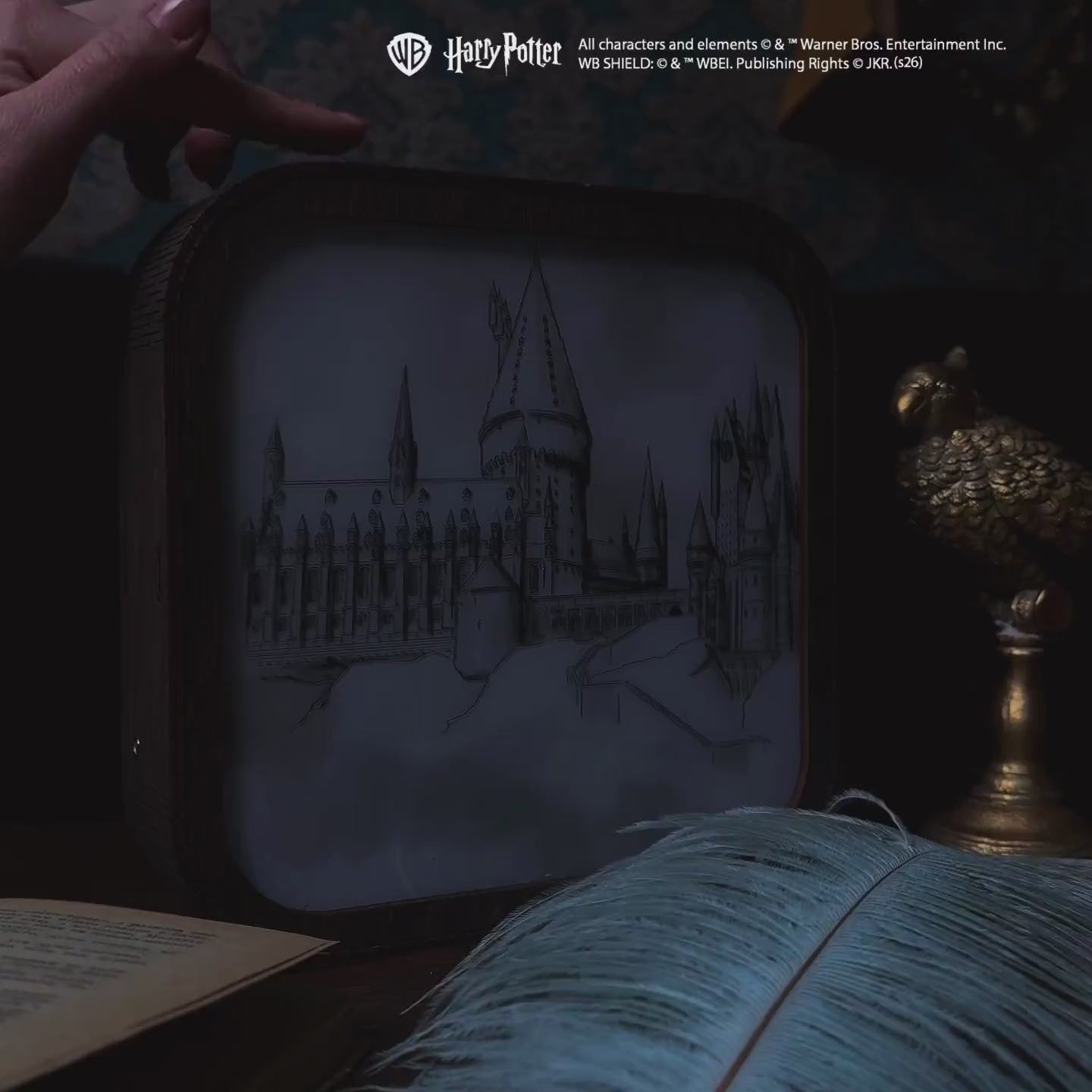 Acrylic Harry Potter Night Light - Hogwarts Castle