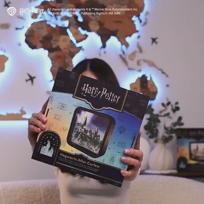 Acrylic Harry Potter Night Light - Hogwarts After Curfew