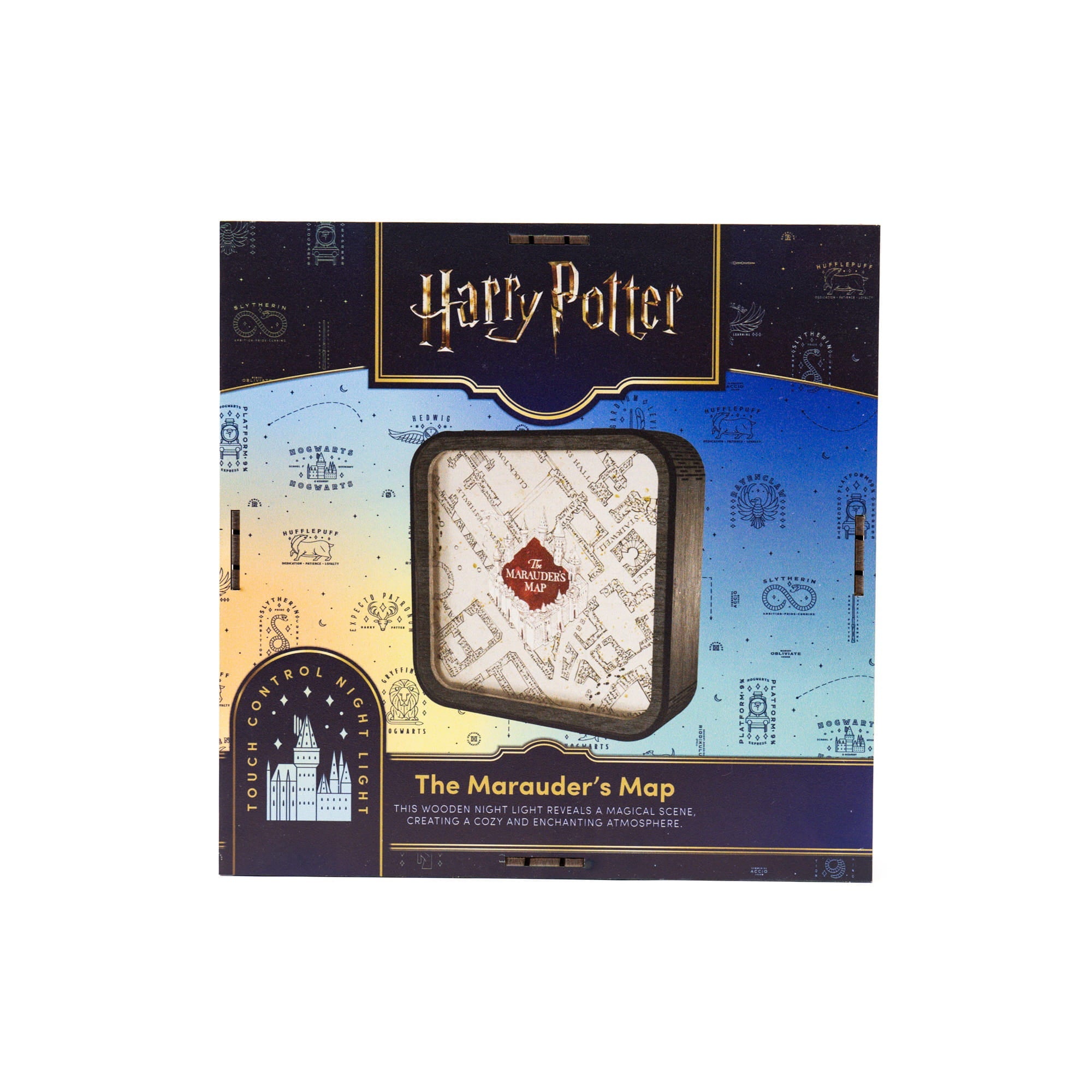 Wooden Acrylic Harry Potter Night Light - The Marauder’s Map by Enjoy The Wood 