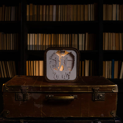 Wooden Harry Potter Night Light - Trio with Wands by Enjoy The Wood 