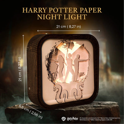 Wooden Paper Night Light - Trio with Wands by Enjoy The Wood 